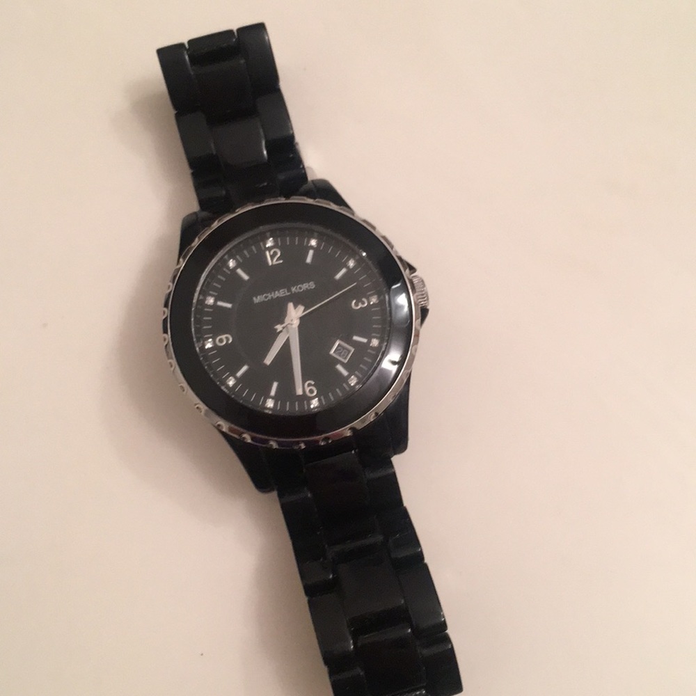 Like new black Michael Kors watch